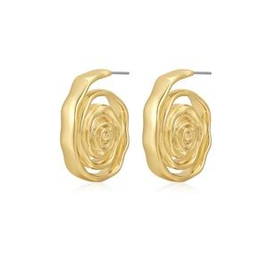 New LuvAJ rosette coil earrings